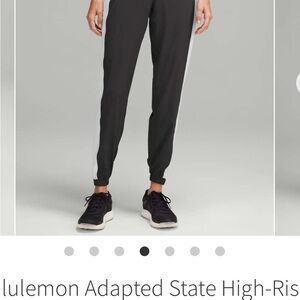 lululemon athletica Black and White Joggers